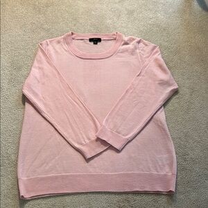 J. Crew Pink Crew Neck Sweater Soft Knit